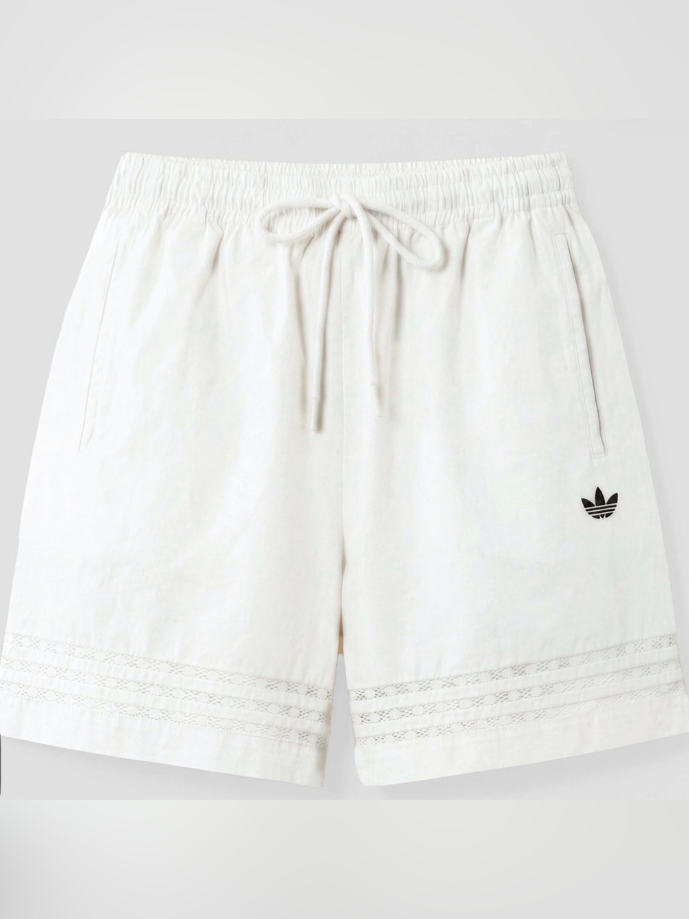 ASOS X adidas Originals White Athletic Drawstring Shorts